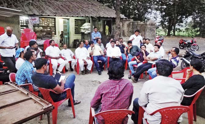 Activists met representatives from 30 communities in Aarey Milk Colony yesterday, including those from the tribes inside the forest