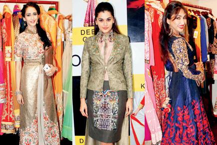 Chahat Khanna and Taapsee Pannu at a fashion preview
