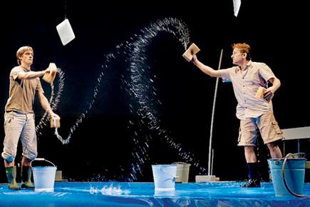 A performance on water for tiny tots
