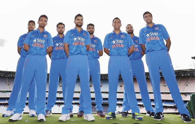The Indian cricket team at the Melbourne Cricket Ground on January 15. File Pic/Getty Images