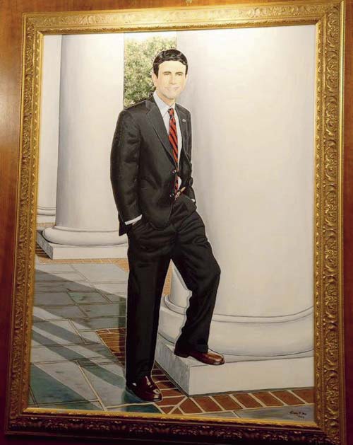 Jindal’s portrait that was being tweeted. Pic/Robin May