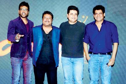 Jury members of Arab Indo Bollywood Awards pose at an event