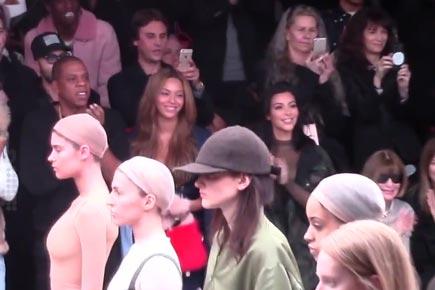 Hollywood celebs attend Kanye West's New York Fashion show 