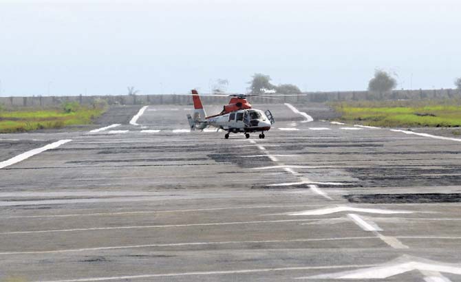 With two operational runways, the Juhu aerodrome is used as a heliport for private charters, and to ferry Oil and Natural Gas Corporation personnel by the carrier Pawan Hans to offshore oil rigs at Bombay High. File pic