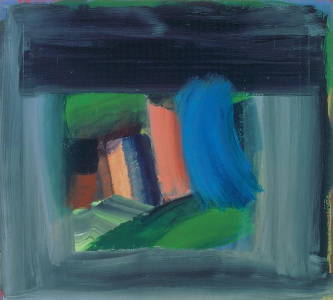Rain (1984-1989); Oil paint on composite panel