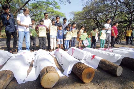 Mumbai Metro III: Hundreds march against plan to axe over 2,000 trees in Aarey