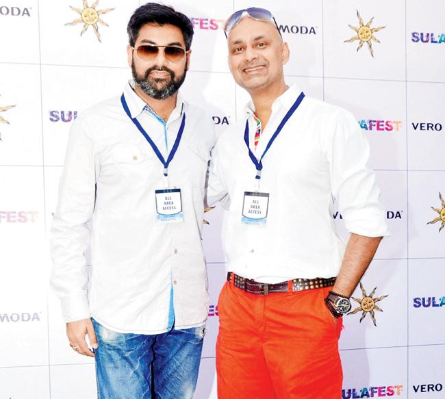 Vineet Gautam, country manager, Vero Moda with Rajeev Samant, founder and CEO, Sula Vineyards
