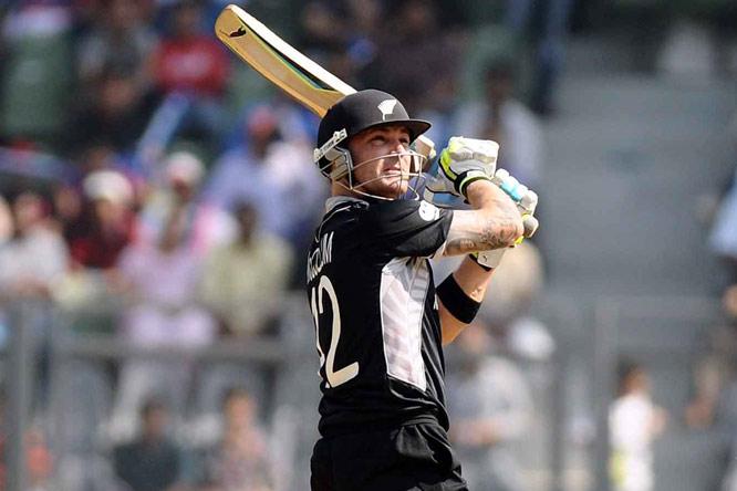 ICC World Cup: McCullum hits record fastest fifty as NZ storm to victory