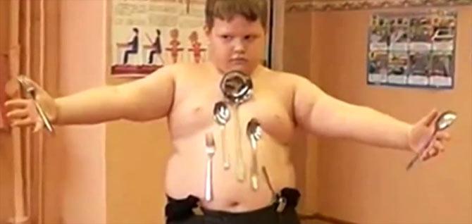 12-year-old Nikolai Kryaglyachenko attributes his 