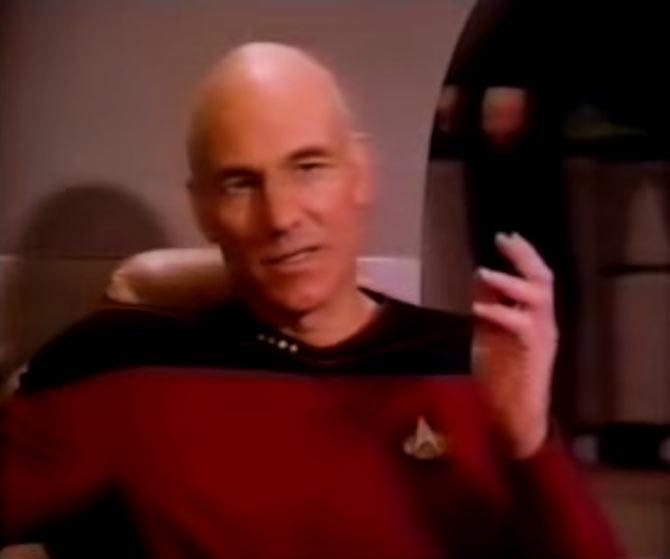English Shakespearean actor Patrick Stewart became famous as Captain Jean Luc Picard in 