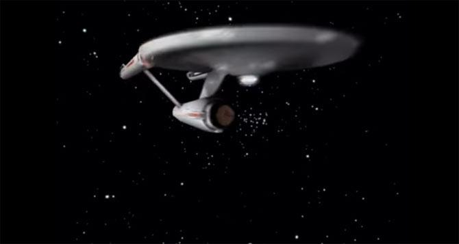 The USS Enterprise. Pic/YouTube