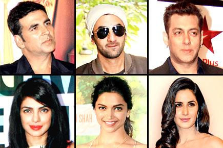 How much money is riding on Bollywood stars in 2015?