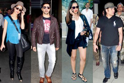 Bollywood stars descend at Mumbai airport