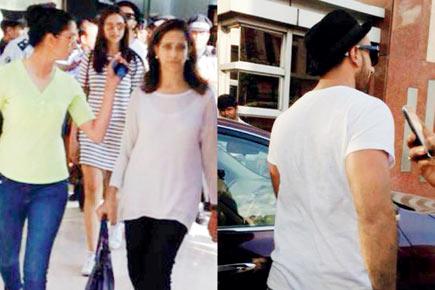 Ranveer and Deepika spotted shopping at a mall in Bengaluru