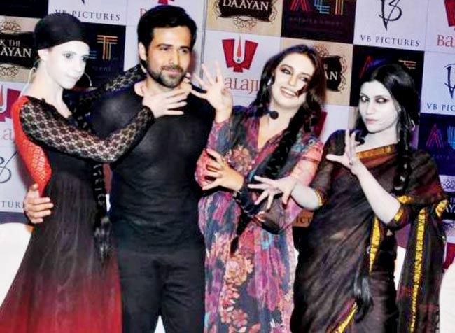 The cast of Ek Thi Daayan at a press conference
