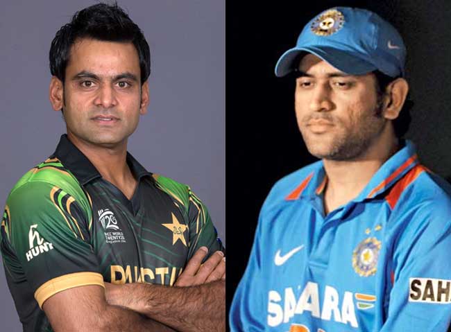 Mohammad Hafeez and MS Dhoni