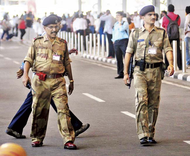 CISF personnel at the city side of the airport have been strictly ordered to not only profile passengers but also be careful of the baggage they carry. File pic