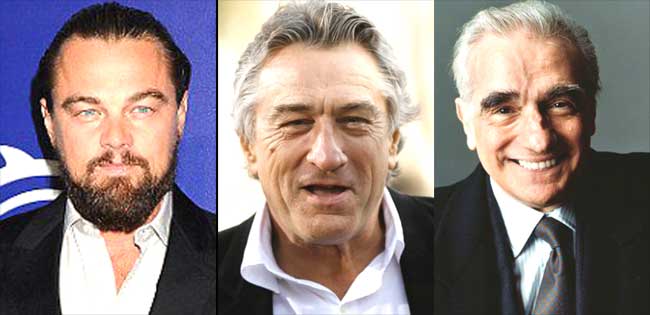  Leonardo DiCaprio, Robert De Niro and Martin Scorsese