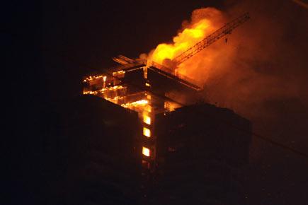Mumbai: Huge fire breaks out at an under-construction building in Malad