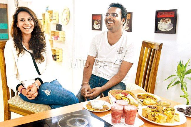 Aditi Goel and Varun Inamdar, founders of the culinary studio, Food-E. Pics/Khushnum Bhandari