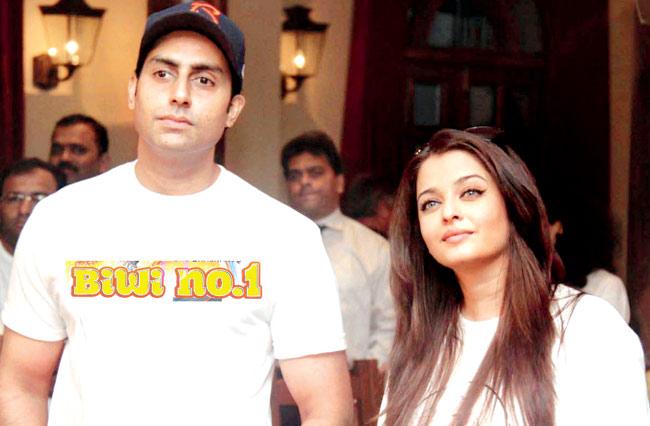 Abhishek Bachchan with wife Aishwarya