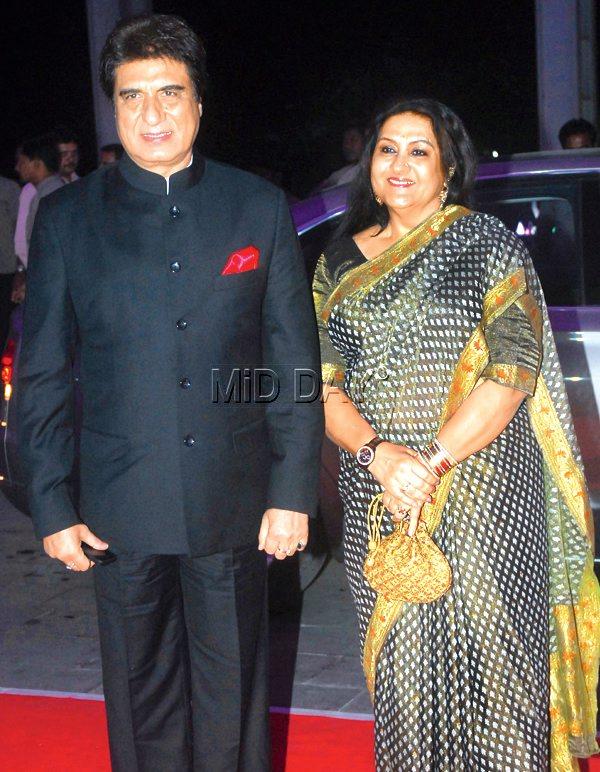 Raj Babbar with wife Nadira