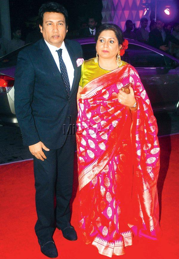 Shekhar Suman with wife Alka