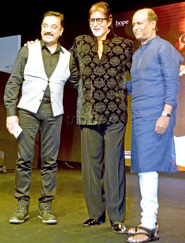 Kamal Hassan, Amitabh Bachchan and Rajinikanth
