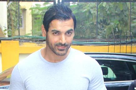 Spotted: A casually dressed John Abraham on his way to a book launch