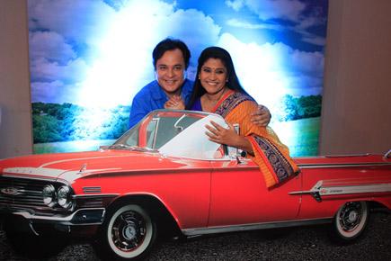 Spotted: Mahesh Thakur and Renuka Shahane at a show's launch in Andheri