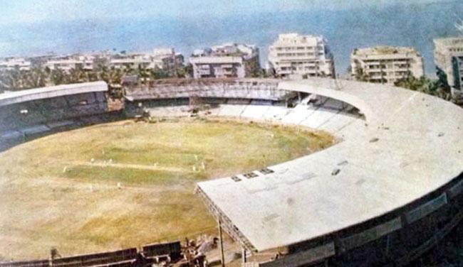 The Wankhede Stadium during the 1974-75 season. Pic courtesy: cricket quarterly magazine