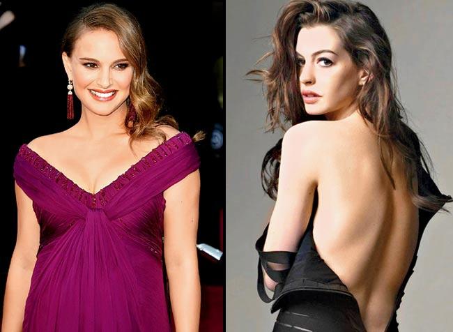 Natalie Portman and Anne Hathaway. Pics/Getty Images