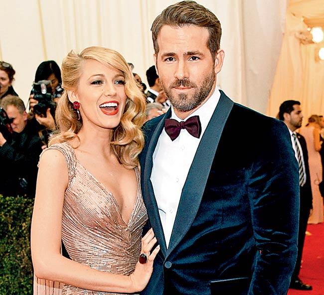 Ryan Reynolds with wife Blake Lively