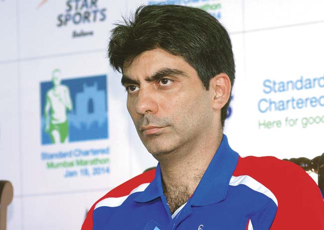 Dr Ashish Contractor, at a press meet for the marathon last year