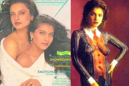 Bollywood stars on Vintage magazine covers