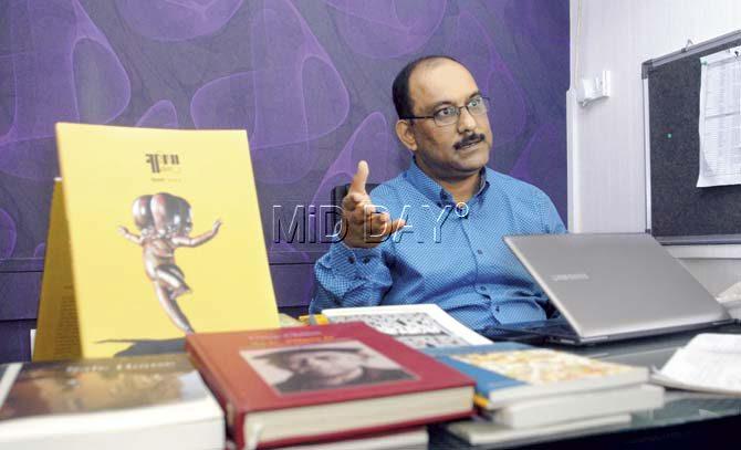 Hemant Divate, who founded the small press, Paperwall, in 2003. Pic/Shadab Khan