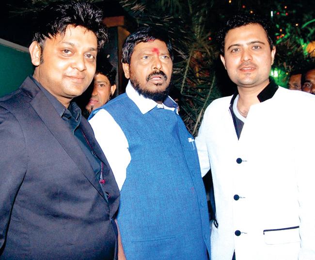 Javed Khan, Ramdas Athavale and Rehan