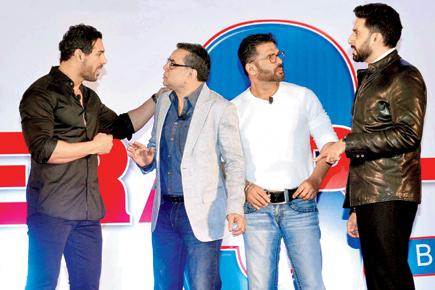 John Abraham, Abhishek Bachchan up the fun quotient at 'Hera Pheri 3' film launch