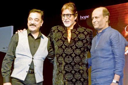 Amitabh Bachchan, Rajinikanth, Kamal Haasan make 'Shamitabh' music launch a legendary night
