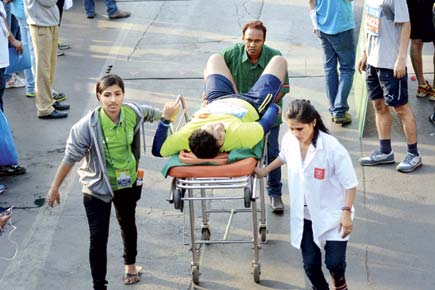 'Spotters' identified and treated injured and ill Mumbai marathon runners