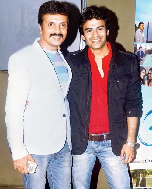 Milind Gawali and actor Amit Dolawat
