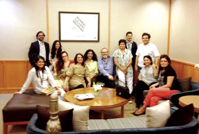 The gallerists participating in Mumbai Gallery Weekend