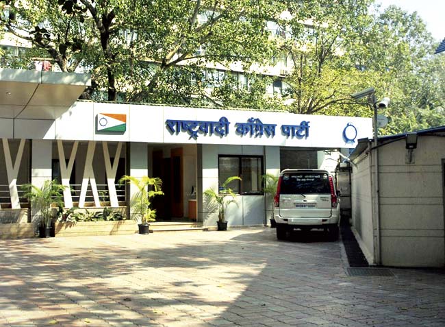 The NCP office at Nariman Point will also be affected. File pic