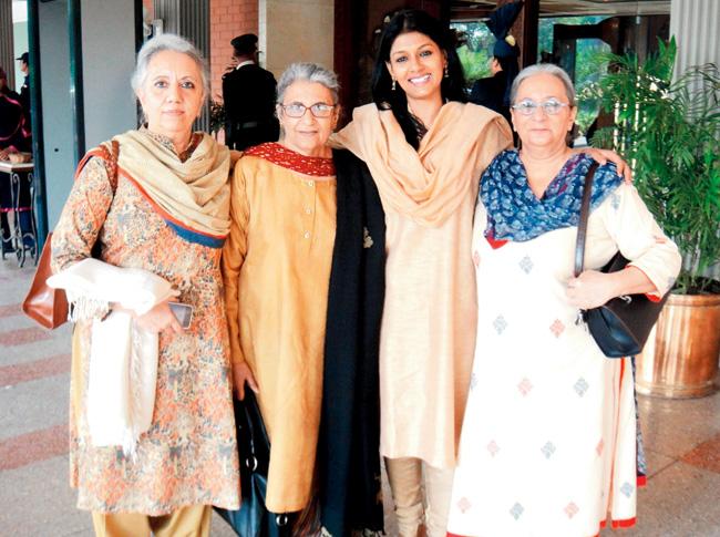 Nandita Das with Manto’s daughters
