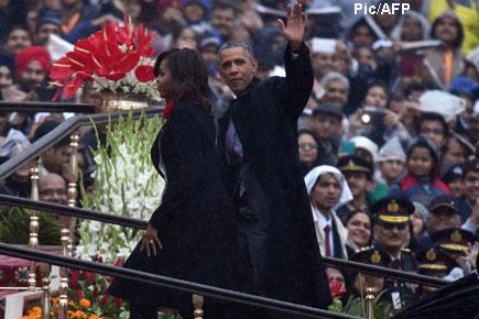 Women's power, pomp, Obama at Republic Day parade