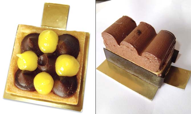 Lemon Chocolate Tart and Ni-de Petit Gateaux