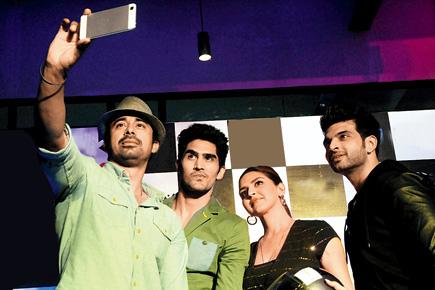 Esha Deol, boxer Vijender Singh at their new TV show's launch