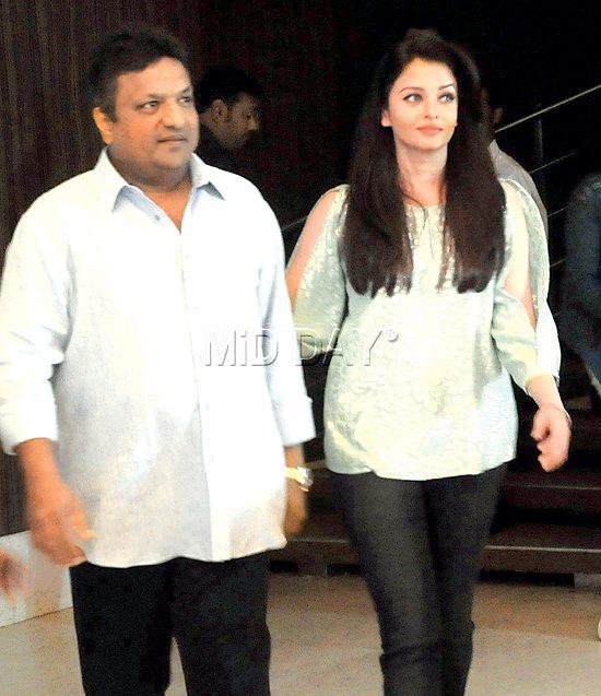 Sanjay Gupta and Aishwarya Rai Bachchan. Pic/Satyajit Desai
