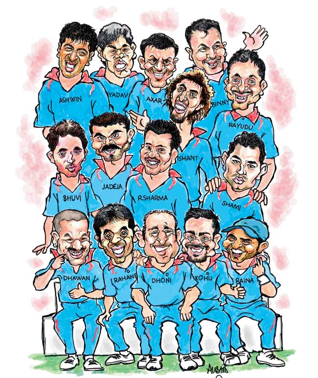 Team India for World Cup 2015