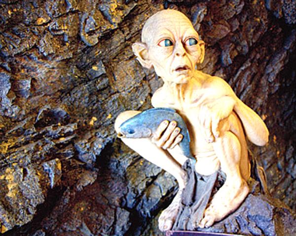 Gollum at Weta, the multi-Academy Award-winning company, which has produced movies such as The Hobbit, Avatar and The Adventures of Tintin; grafitti at Cuba Street